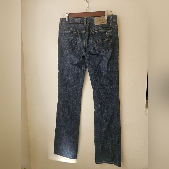 Vintage Armani Exchange-Women's Denim Straight Leg Classic Blue 4 - Picture 2 of 10